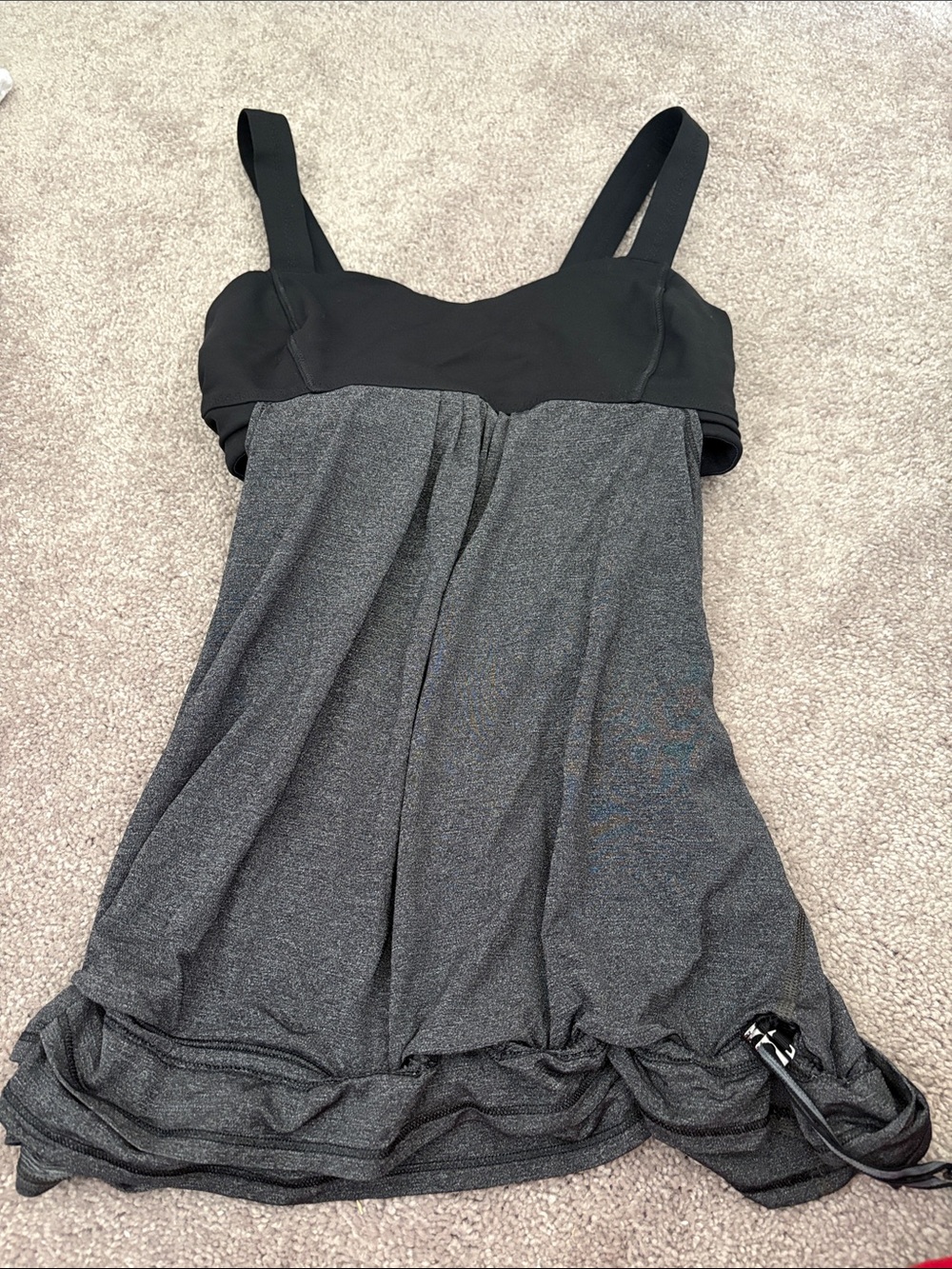 lululemon athletica Black & Charcoal Tank top